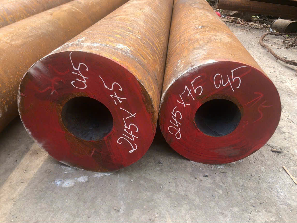THÉP ỐNG ĐÚC PHI 245 DÀY 75LY