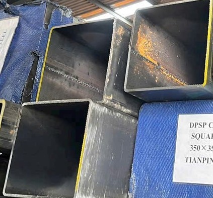 THÉP HỘP VUÔNG 350X350X8MM TIÊU CHUẨN Q235B/SS400