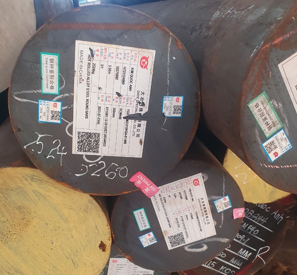 THÉP TRÒN ĐẶC SCM440 PHI 260 - THÉP LÁP TRÒN ĐẶC PHI 260 SCM440