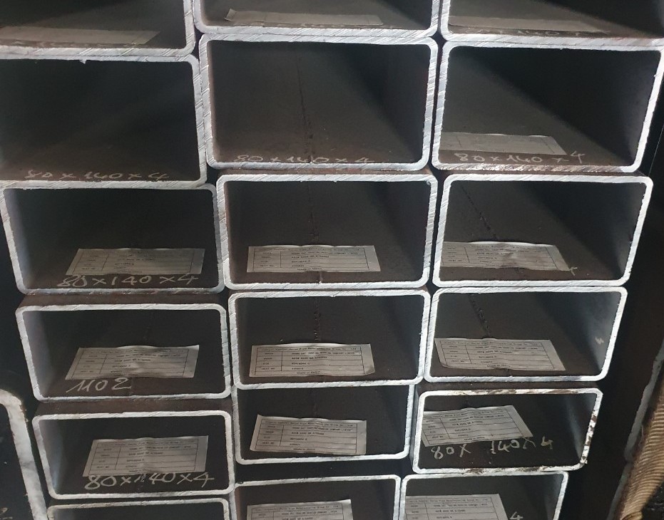 THÉP HỘP CHỮ NHẬT 140X80X4MM/LY/LI 