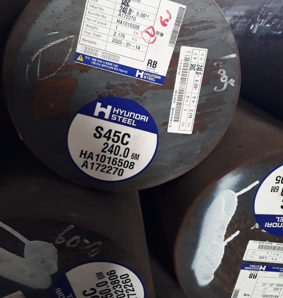 THÉP LÁP TRÒN ĐẶC S45C (C45) PHI 240