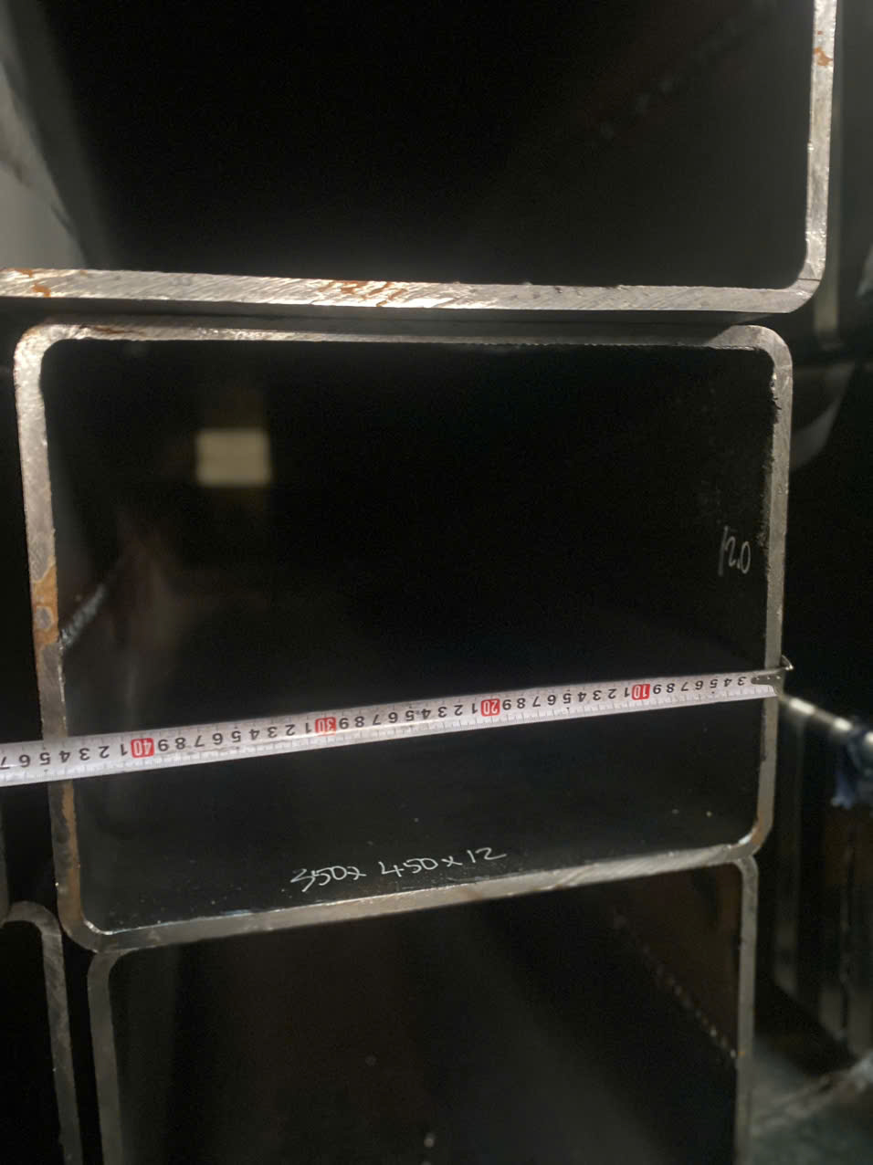 THÉP HỘP CHỮ NHẬT 450X350X12MM/LY/LI