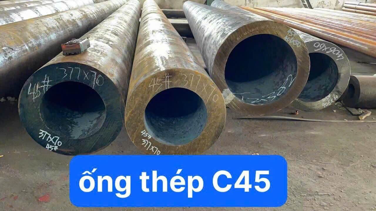 THÉP ỐNG ĐÚC S45C D400 PHI 406X60LY TRUNG QUỐC