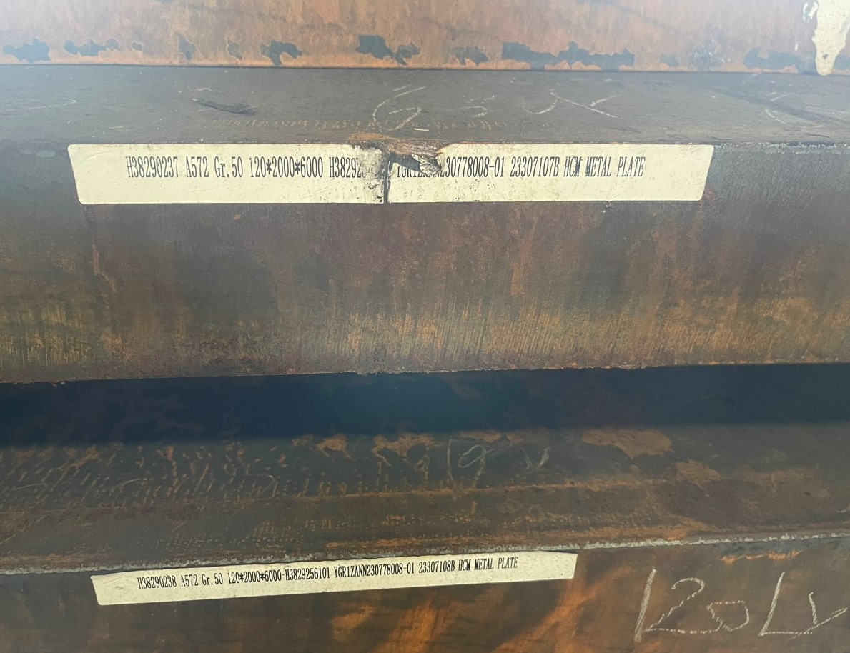 THÉP TẤM A572 Gr.50 DÀY 120MM/ 120LY/ 120LI