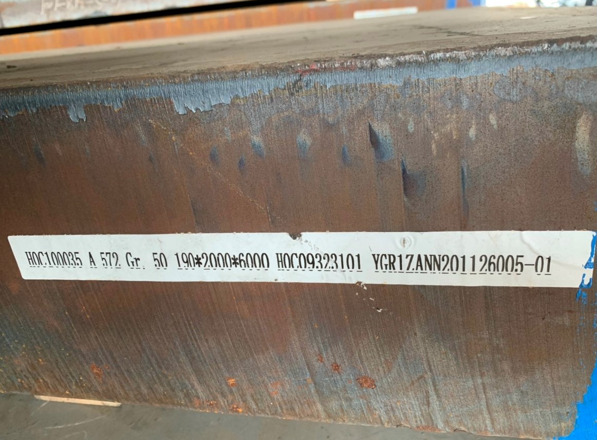 THÉP TẤM A572 Gr.50 DÀY 190MM/ 190LY/ 190LI