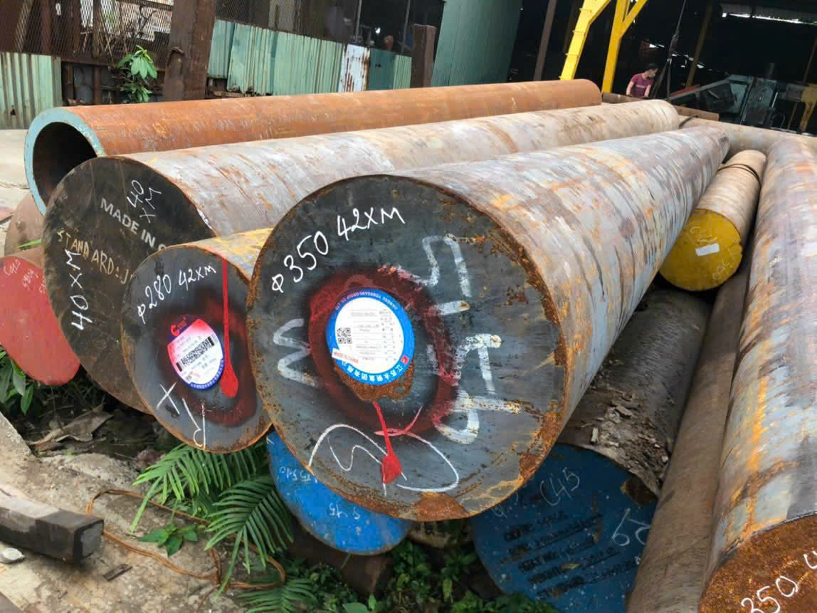 THÉP TRÒN ĐẶC SCM420 PHI 350- LÁP TRÒN ĐẶC PHI 350 SCM420